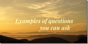 examples of questions you can ask